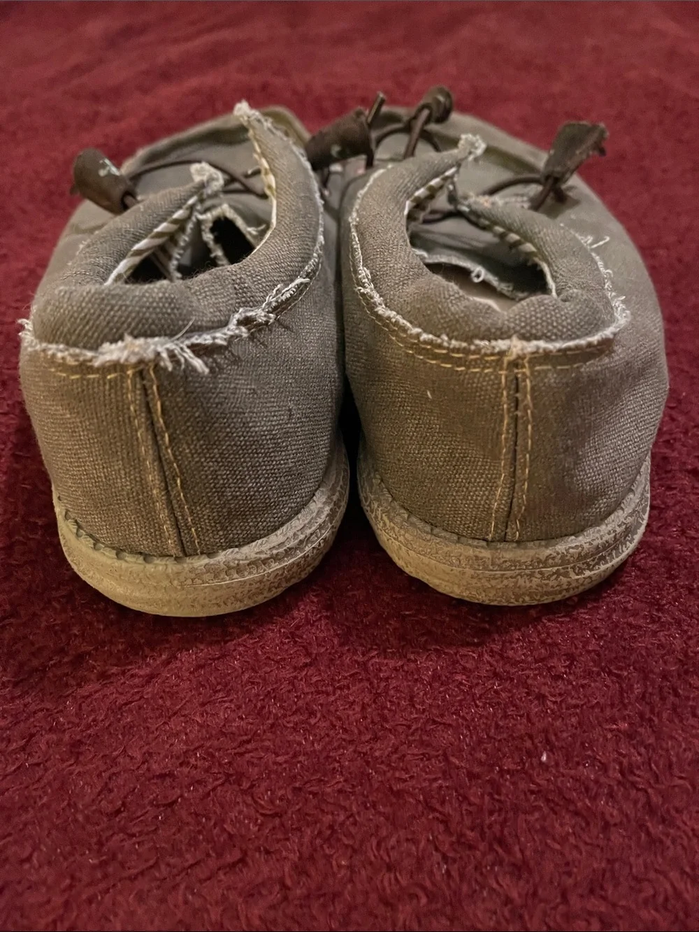 Hey Dude | Men’s Dark Brown Canvas Slip-On Loafers